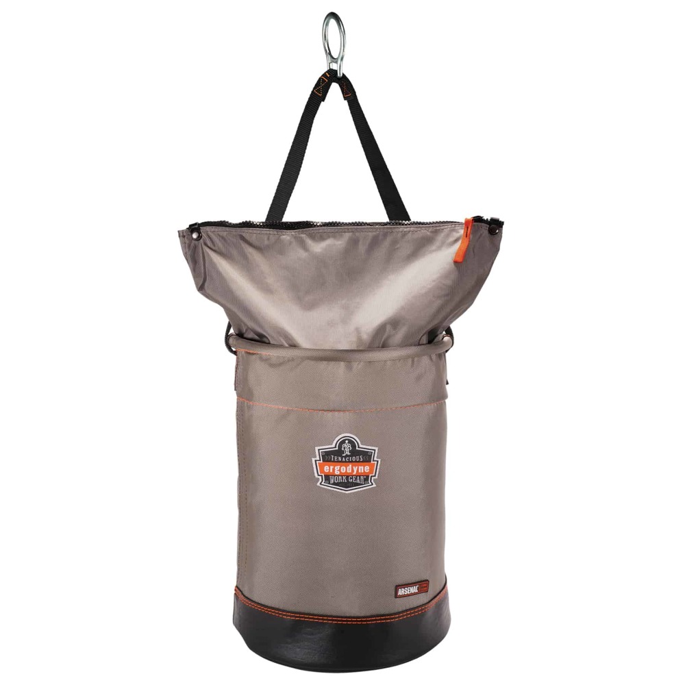 Ergodyne Arsenal 5973 Nylon Hoist Bucket, Large, 17inH x 12inW x 12inD, Gray MPN:15973