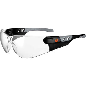 Ergodyne® Skullerz® SAGA Frameless Safety Glasses Matte Black Clear Lens 59100