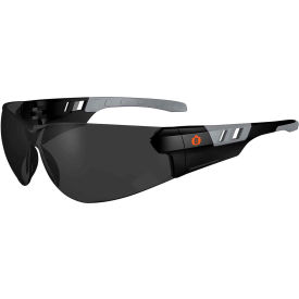 Ergodyne® Skullerz® SAGA Frameless Safety Glasses Matte Black Anti-Fog Smoke Lens 59133