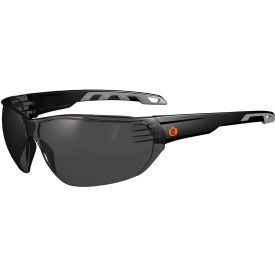 Ergodyne® Skullerz® VALI Frameless Safety Glasses Matte Black Smoke Lens 59230