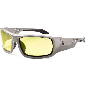 Ergodyne® Skullerz® Odin Safety Glasses Yellow Lens Matte Gray Frame 50150