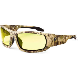 Ergodyne® 50350 Skullerz® Odin Safety Glasses Kryptek Frame/Yellow Lense 50350