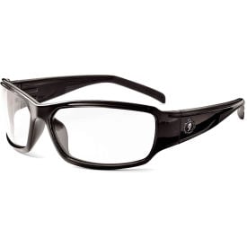 Ergodyne® Skullerz® Thor Safety Glasses W/Fog-Off Clear AF Lens Black Frame 51003
