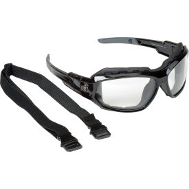 Ergodyne® Skullerz® Loki Safety Glasses/Goggles W/Fog-Off Clear AF Lens Black Frame 56003