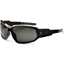 Ergodyne® Skullerz® Loki PZ Safety Glasses/Goggles Polarized Smoke Lens Black Frame 56031 - Pkg Qty 12