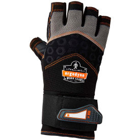 Ergodyne® ProFlex® 910 Half-Finger Impact Gloves w/ Wrist Support Black XL 17712 17715