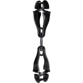 Ergodyne® 3420 Squids® Swiveling Glove Clip Holder Dual Clips Black 19412 - Pkg Qty 6