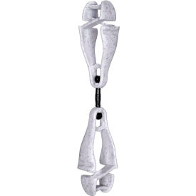 Ergodyne® 3420 Squids® Swiveling Glove Clip Holder Dual Clips Granite 19415 - Pkg Qty 6