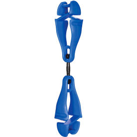 Ergodyne® 3420 Squids® Swiveling Glove Clip Holder Dual Clips Blue 19417 - Pkg Qty 6