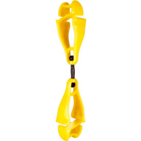 Ergodyne® 3420-BULK Squids® Swivel Glove Clip Holder Dual Clips 100-Pack Lime 19519-BULK