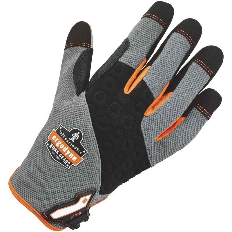 Ergodyne 710 Heavy-Duty Utility Gloves, 2XL, Gray MPN:17046