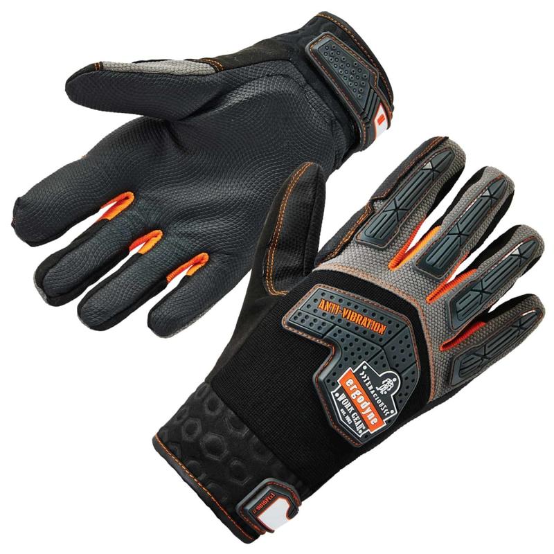 Ergodyne ProFlex 9015F(x) Certified Anti-Vibration Gloves With DIR Protection, Extra Large, Black MPN:17305