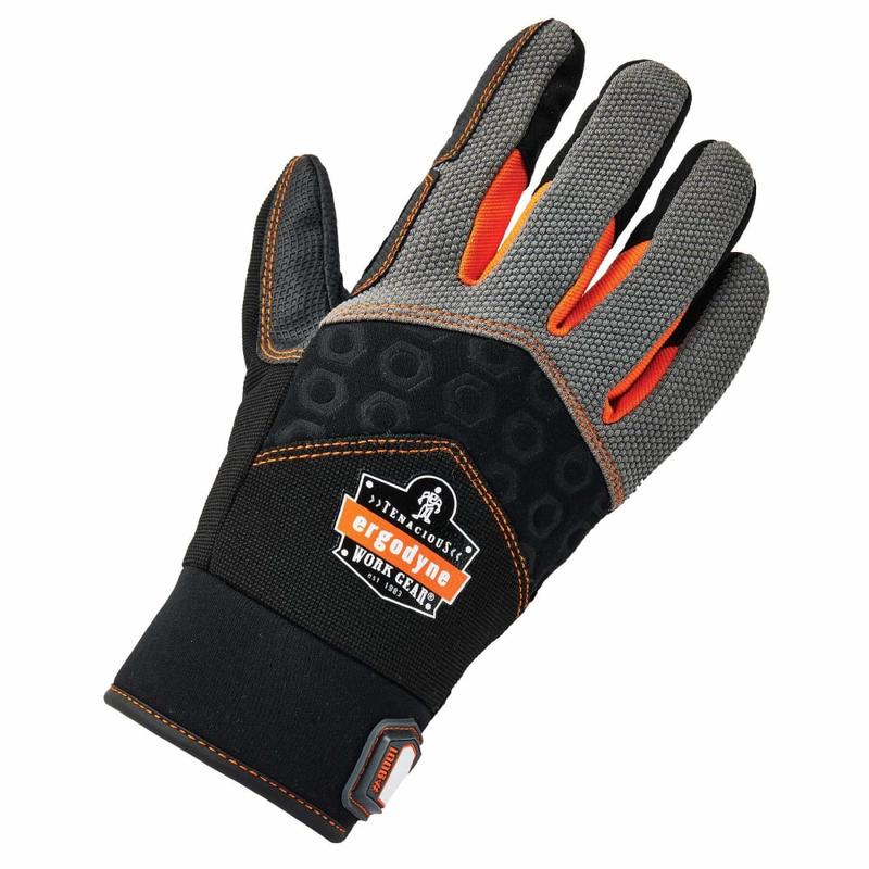 Ergodyne ProFlex 9001 Full-Finger Impact Knit Gloves, Small, Black MPN:17772