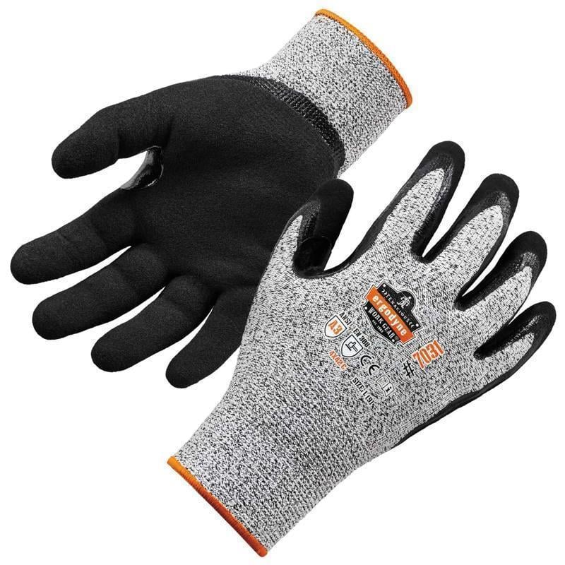 Ergodyne ProFlex 7031 Polyethylene Nitrile-Coated Gloves, XL, Gray MPN:17985