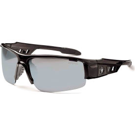 Ergodyne® Skullerz® Dagr Safety Glasses Silver Mirror Lens Black Frame 52042