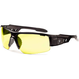 Ergodyne® Skullerz® Dagr Safety Glasses Yellow Lens Black Frame 52050