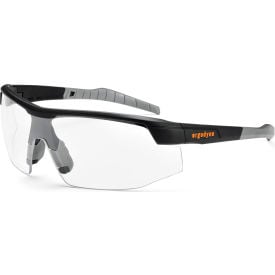 Ergodyne® Skullerz® SKOLL Safety Glasses Matte Black Clear Lens 59000 59000
