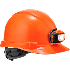 Ergodyne Skullerz® 8970LED Hard Hat Cap Style Ratchet Suspension LED Light Class E Orange 60143