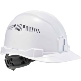Ergodyne Skullerz® 8972 Hard Hat Cap Style Ratchet Suspension Vented Class C White 60144