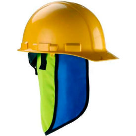 Ergodyne Chill-Its® Evap. Hard Hat Neck Shade w/ Built-In Cooling Towel Lime 12523 12523