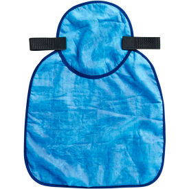Ergodyne® Chill-Its® 6717CT Evap. Hard Hat Neck Shade w/ Built-In Cooling Towel Blue 12596 - Pkg Qty 6