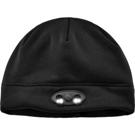 Ergodyne® N-Ferno® 6804 Skull Cap Beanie Hat With LED Lights Black 16803
