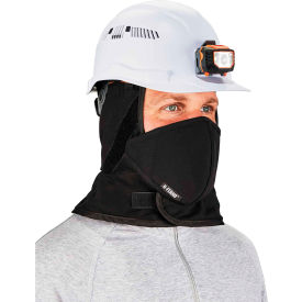 Ergodyne® N-Ferno® 6871 Winter Hard Hat Liner Kit 2-Layer Liner Black Mouthpiece 16871