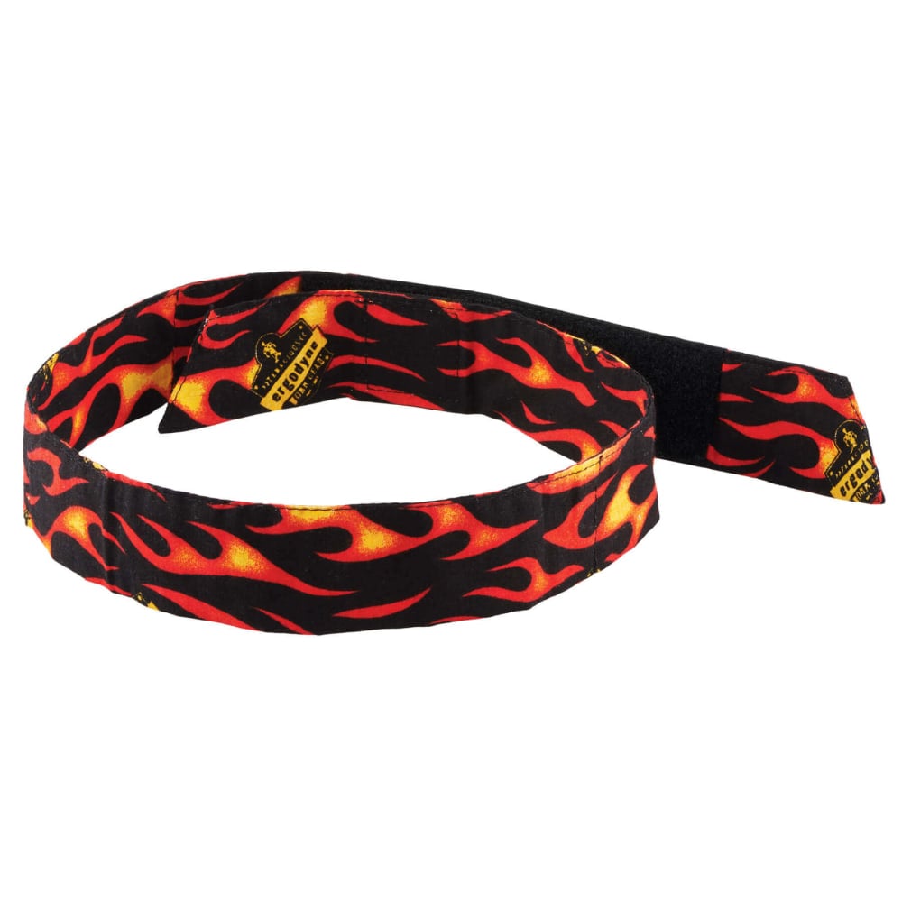 Ergodyne Chill-Its 6705 Evaporative Cooling Bandanas, Flames, Pack Of 24 Bandanas MPN:12311