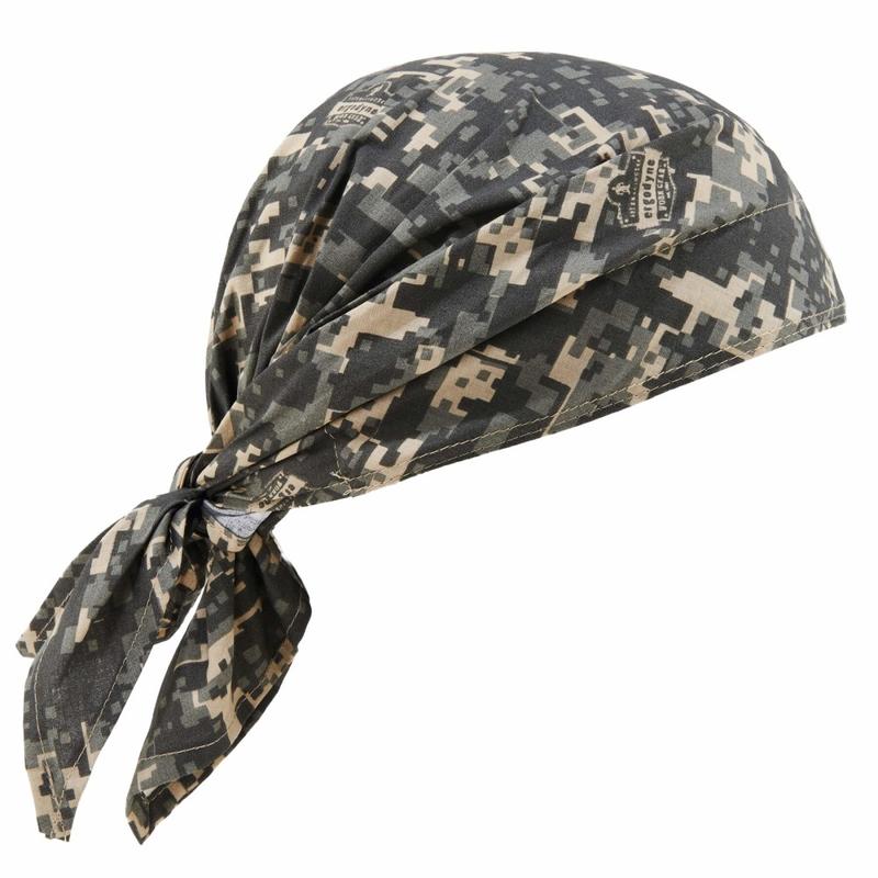 Ergodyne Chill-Its 6710 Evaporative Cooling Triangle Hats, Camo, Case Of 24 Hats MPN:12324