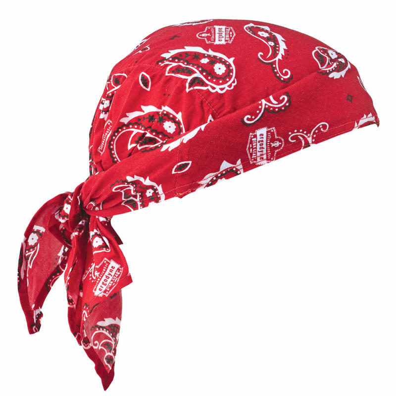 Ergodyne Chill-Its 6710 Evaporative Cooling Triangle Hats, Red Western, Case Of 24 Hats MPN:12325