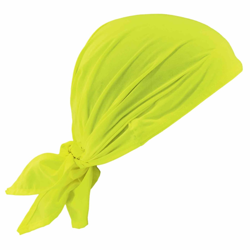 Ergodyne Chill-Its 6710 Evaporative Cooling Triangle Hats, Lime, Case Of 24 Hats MPN:12331