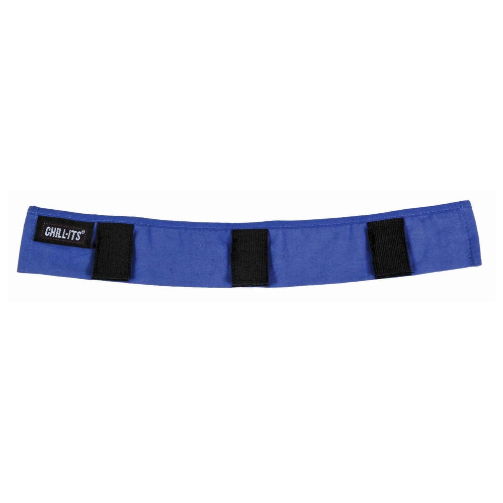 Ergodyne Chill-Its 6716 Evaporative Cooling Hard Hat Liners, One Size, Solid Blue, Pack Of 24 Liners MPN:12338
