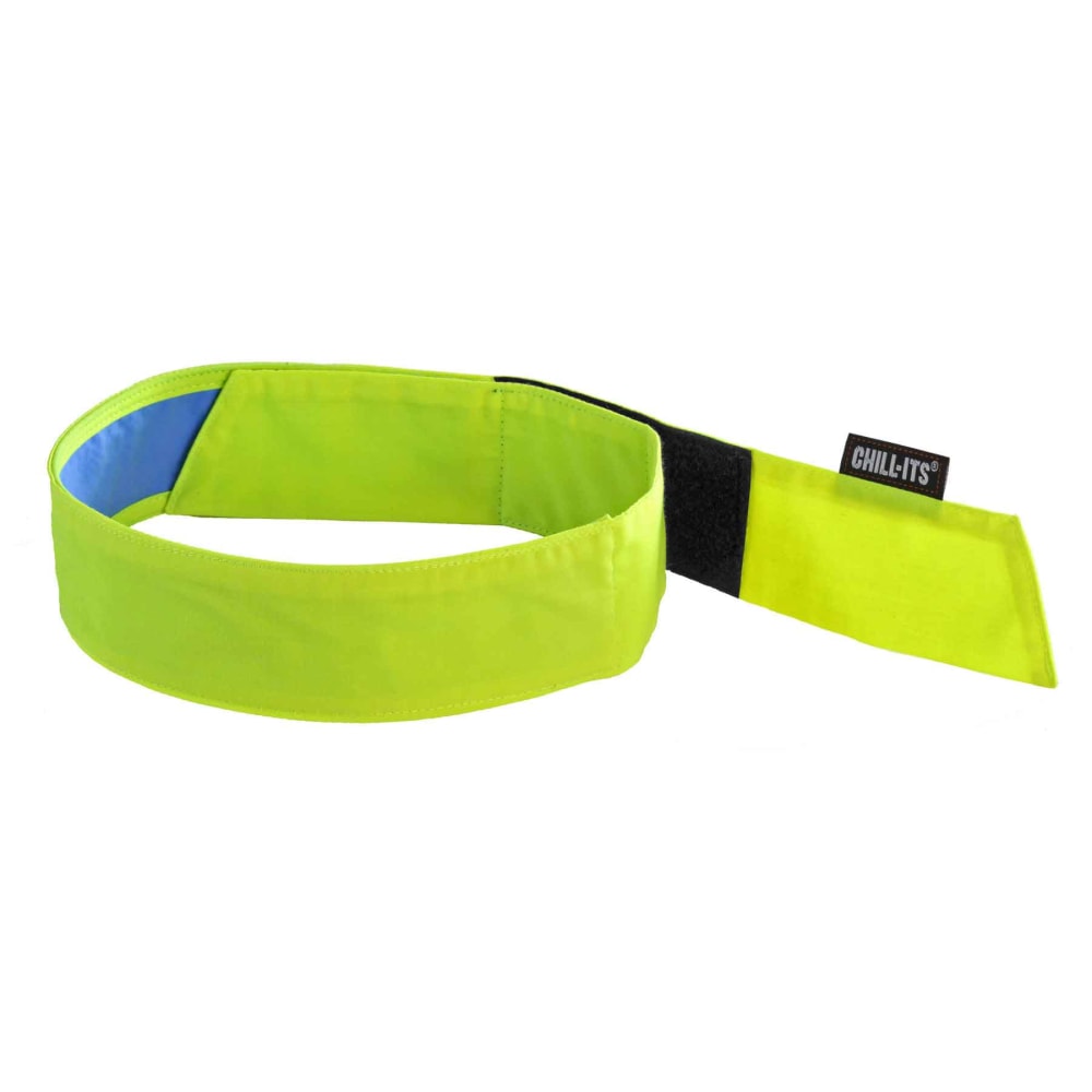 Ergodyne Chill-Its 6705CT PVA Evaporative Cooling Bandanas, Lime, Pack Of 6 Bandanas MPN:12576