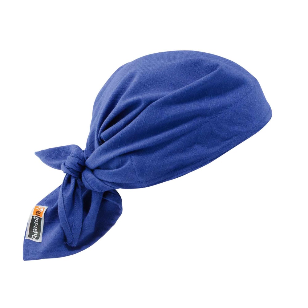 Ergodyne Chill-Its 6710FR Evaporative FR Cooling Triangle Hats, Blue, Pack Of 6 Hats MPN:12627