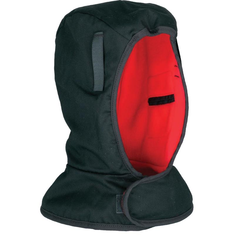 Ergodyne Chill-Its 6852 Light-Duty Cotton/Fleece Winter Hood Liners, One Size, Black/Orange, Pack Of 12 Liners MPN:150-16852