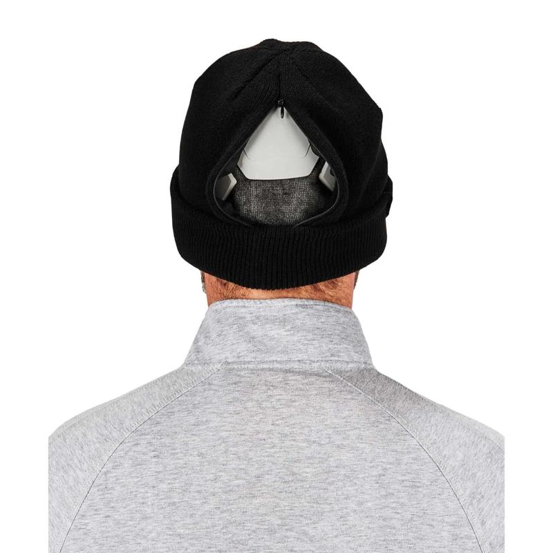 Ergodyne N-Ferno 6811ZI Zippered Rib Knit Beanie With Bump Cap, One Size, Black MPN:16811