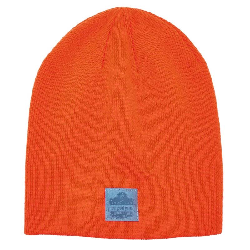 Ergodyne N-Ferno 6812 Ribbed Knit Beanie, One Size, Orange MPN:16814