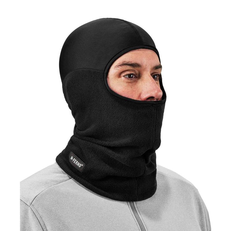 Ergodyne N-Ferno 6822 Balaclava Face Masks, One Size, Black, Pack Of 12 Masks MPN:16822
