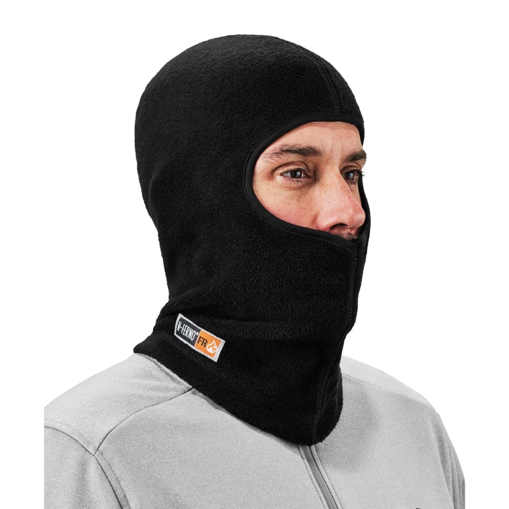 Ergodyne N-Ferno 6828 Modacrylic Blend FR Fleece Balaclava, One Size, Black MPN:16828