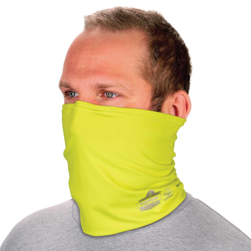 Ergodyne Chill-Its 6489 2-Layer Cooling Multi-Band Headband, 2X/3X, Hi-Vis Lime MPN:42151