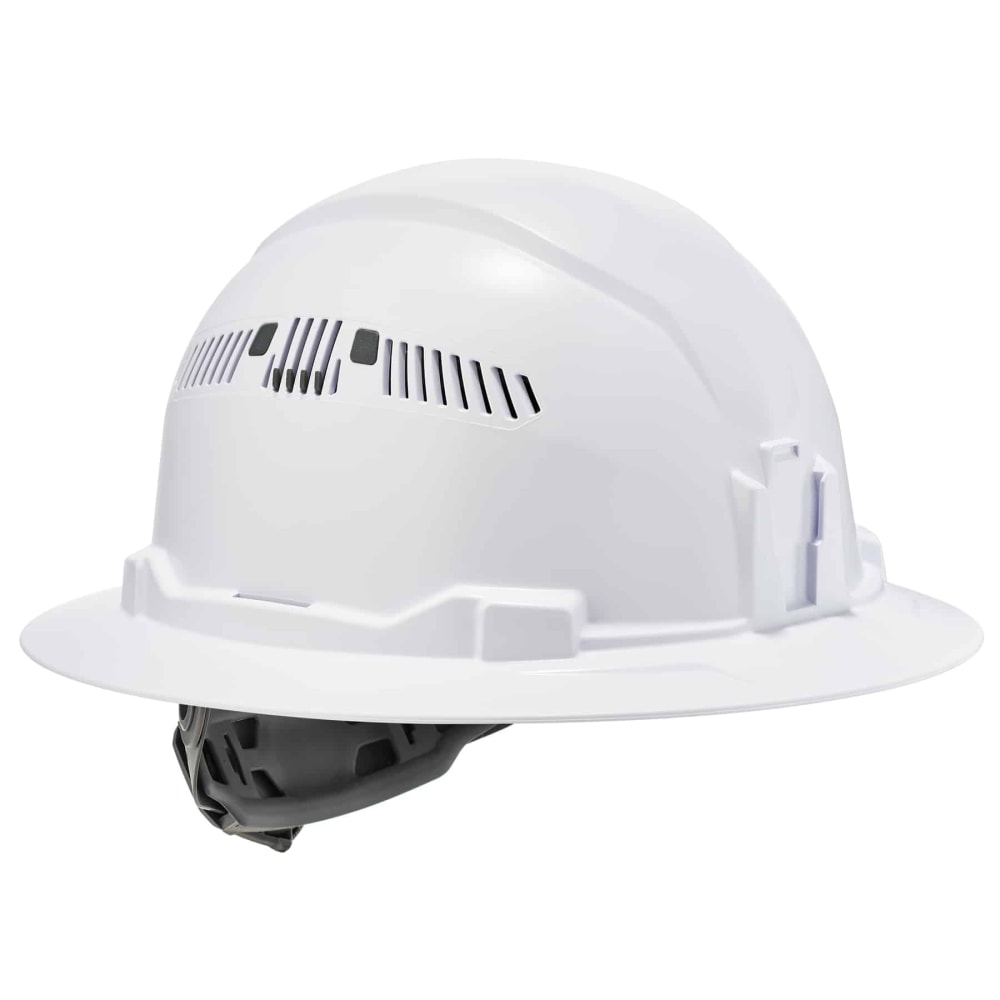 Ergodyne Skullerz 8973 Class C Full Brim Hard Hat, White MPN:60154