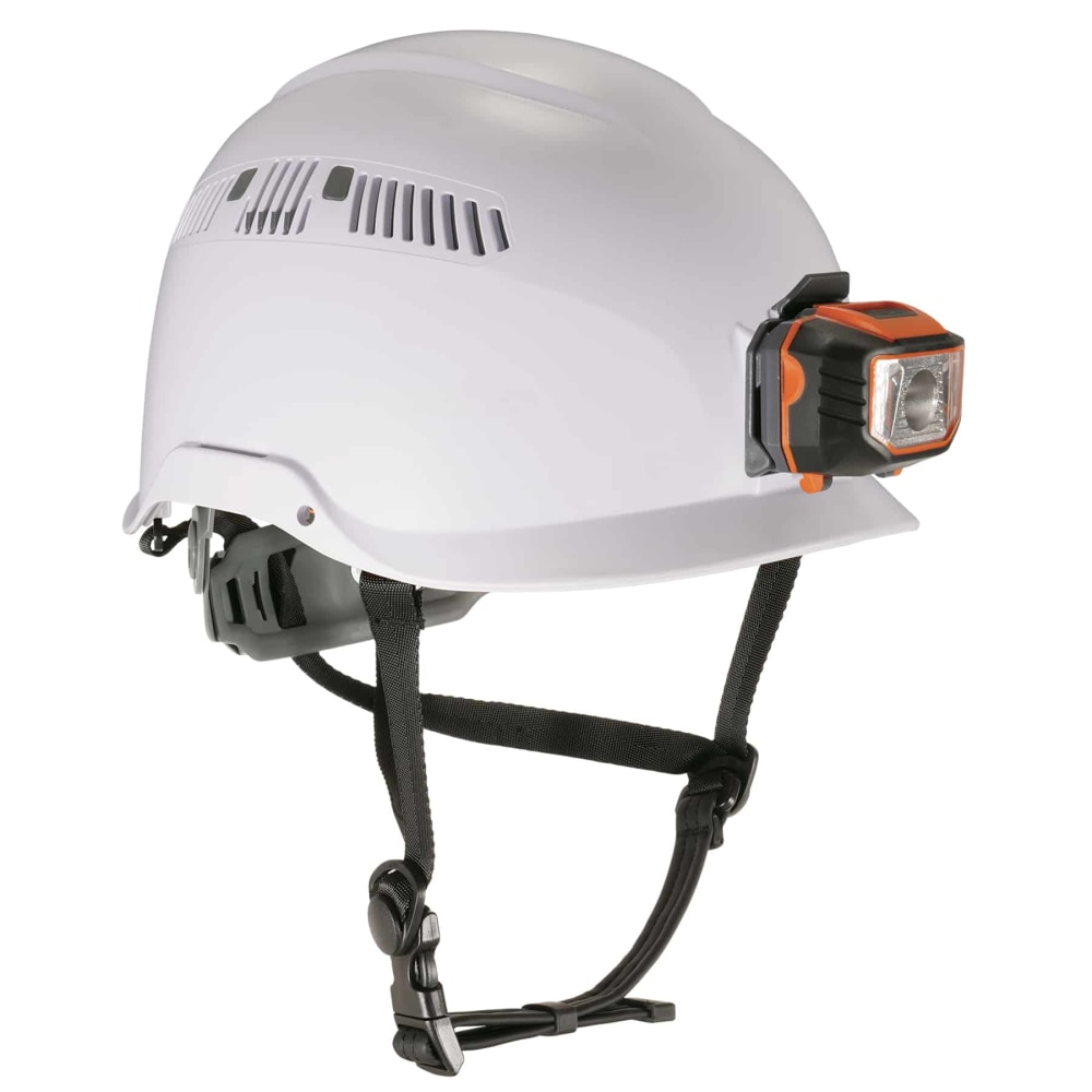 Ergodyne Skullerz 8975LED Class C Safety Helmet With LED Light, White MPN:60205