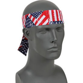 Ergodyne® Chill-Its® 6700 Evaporative Cooling Bandana - Tie Stars/Stripes One Size 12303