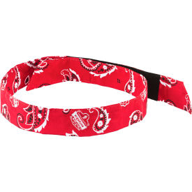 Ergodyne® Chill-Its® 6705 Evaporative Cooling Bandana H & L Red Western One Size 12315 - Pkg Qty 24