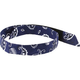 Ergodyne® Chill-Its® 6705 Evaporative Cooling Bandana H & L Navy Western One Size 12316 - Pkg Qty 24
