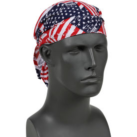 Ergodyne® Chill-Its® 6710 Evaporative Cooling Triangle Hat Stars/Stripes One Size 12323