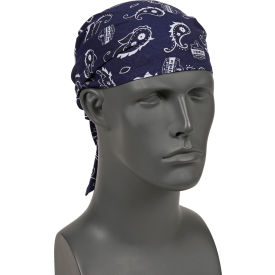 Ergodyne® Chill-Its® 6710 Evaporative Cooling Triangle Hat Navy Western One Size 12326