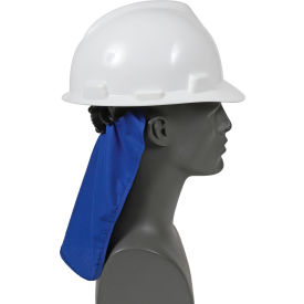 Ergodyne® Chill-Its® 6717 Cooling Hard Hat Pad W/ Neck Shade Solid Blue One Size 12336