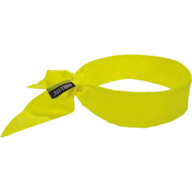 Ergodyne® 6702 Chill-Its® Evaporative Cooling Bandana Embedded Polymers - Tie Lime 12397 - Pkg Qty 12