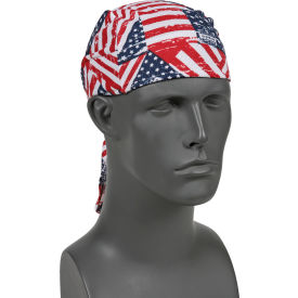 Ergodyne® Chill-Its® 6615 High-Performance Dew Rag Stars/Stripes One Size 12477